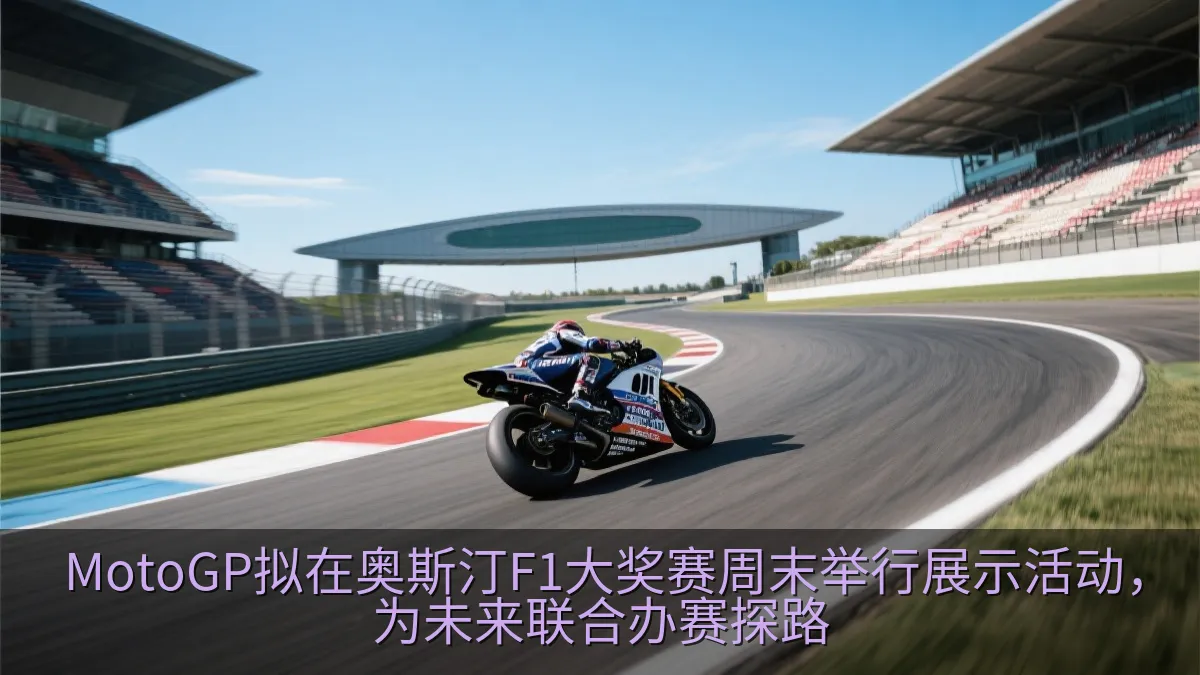 专业摩托车在赛道弯道高速行驶